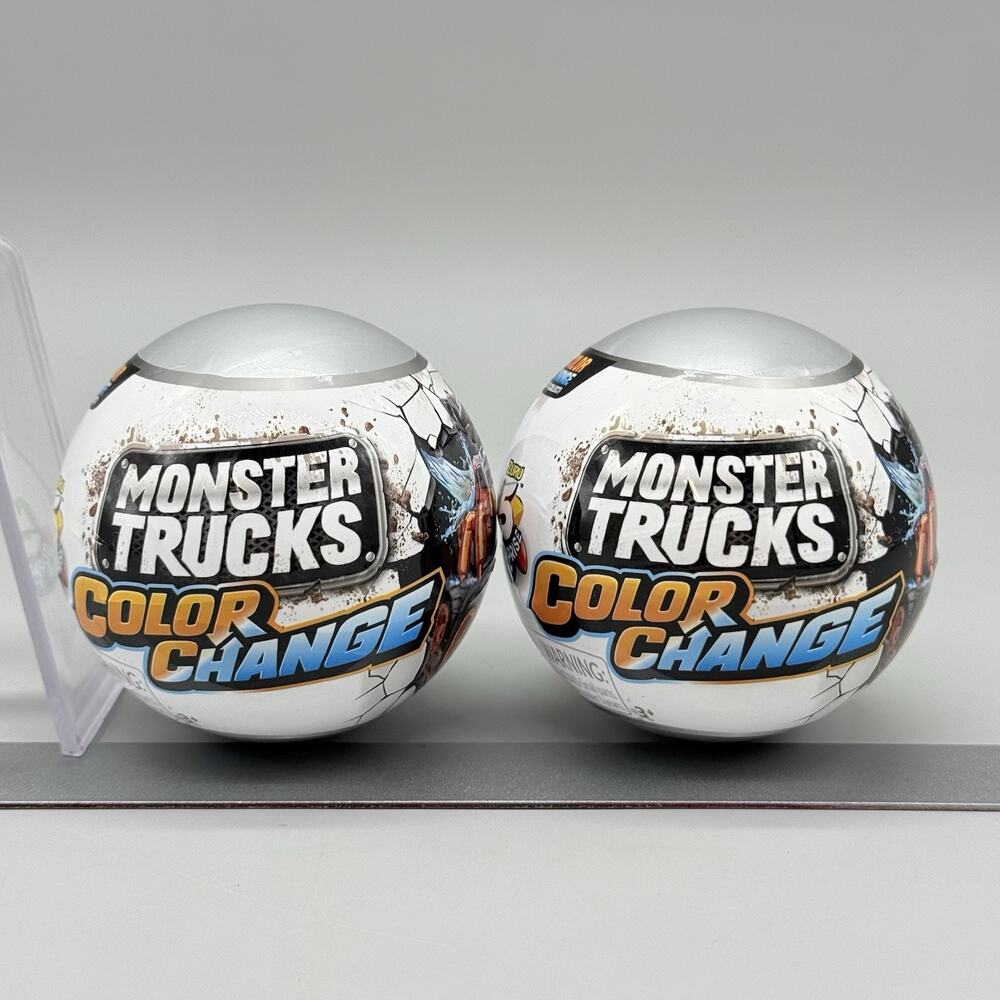 ZURU 5 Surprise Monster Trucks Color Change Mystery Pack Ball Lot of 2